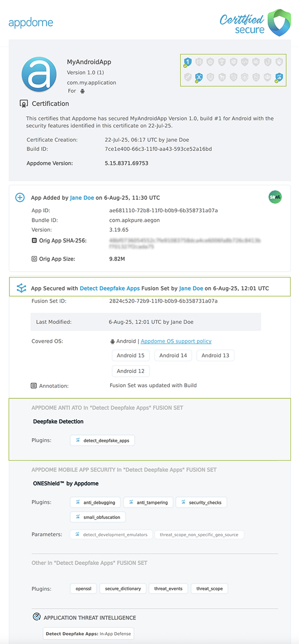 Detect Malicious Streams shown in Certificate secure